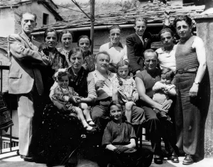 La famiglia di Codega Rocco, ufficiale degli Alpini durante la Grande Guerra