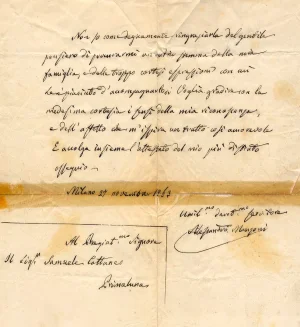 Un autografo manzoniano