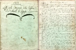 Lista delli compagni della casina del monte di Casarsa - 1823