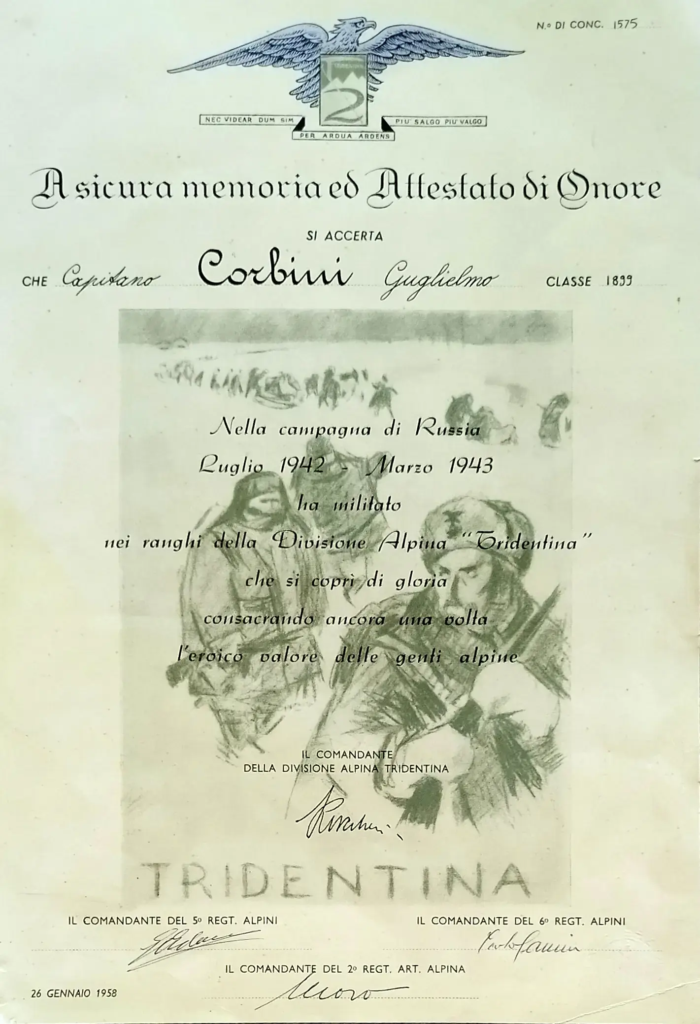 Onore alla Tridentina